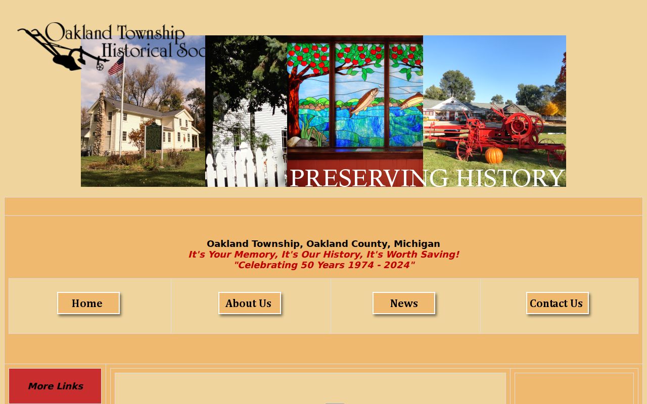 Oakland Township Historical Society public holdings and local-history resources